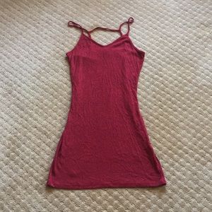 Top Shop Red Knit Dress